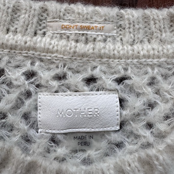 MOTHER "The Jumper" Sweater Small‎ Mostly Sunny Striped Alpaca Blend Cozy Soft - Picture 6 of 16